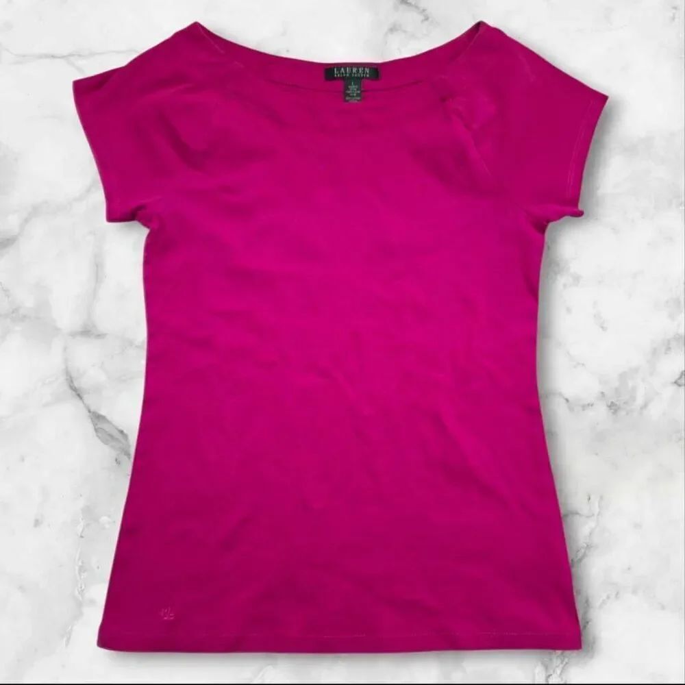 Ralph Lauren Pink ShortโSleeve Size Large